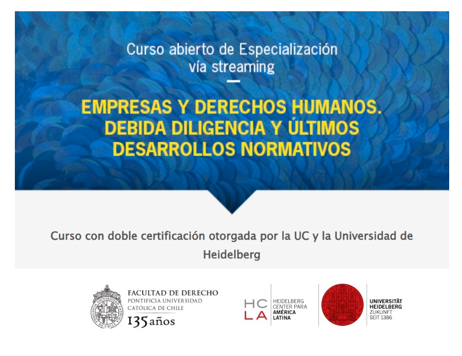 Cursos y diplomados: Exitoso cierre del curso "Empresas y derechos humanos: Debida diligencia y últimos desarrollos normativos"